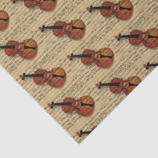 Violin  muziek tissuepapier (Detail)