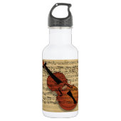 Violin  muziek waterfles  (Voorkant)