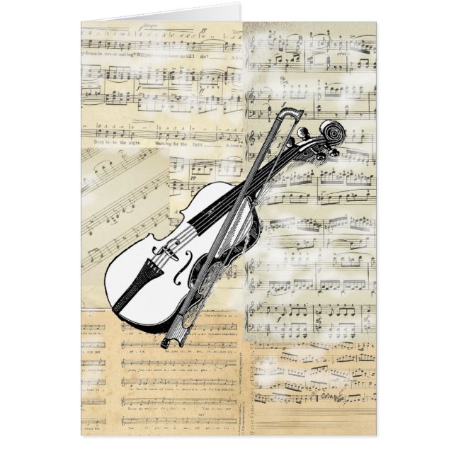  Violin-muziekkaart (Voorkant)