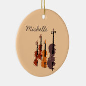 Violin Muziekkleurige muziekinstrumenten Keramisch Ornament (Rechts)