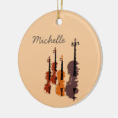 Violin Muziekkleurige muziekinstrumenten Keramisch Ornament (Links)