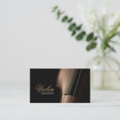 Violin, muzieklessen, Visitekaartje instructeur (Staand voorkant)
