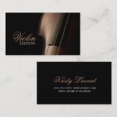 Violin, muzieklessen, Visitekaartje instructeur (Voorkant / Achterkant)
