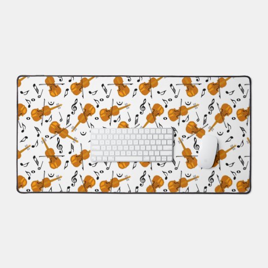 Violin Muzieknoten Bureaumat (Keyboard & Muis)