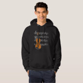 Violin Muzieknoten Clef voor orkestracisten Hoodie (Voorkant volledig)