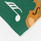 Violin Muzieknoten Fleece Deken (Hoek)