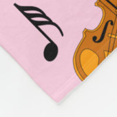 Violin Muzieknoten Fleece Deken (Hoek)