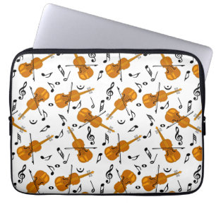 Violin Muzieknoten Laptop Sleeve