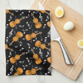 Violin Muzieknoten Theedoek (Quarter Fold)