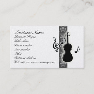 Violin Muzieknoten Visitekaartje