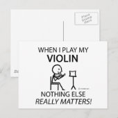 Violin, niets anders telt briefkaart (Voorkant / Achterkant)