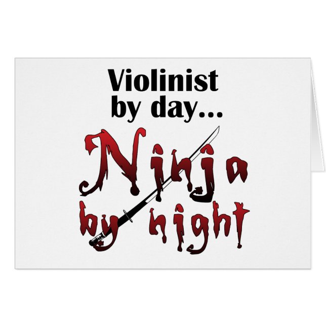 Violin Ninja (Voorkant Horizontaal)
