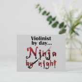 Violin Ninja Briefkaart (Staand voorkant)