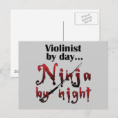 Violin Ninja Briefkaart (Voorkant / Achterkant)