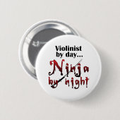 Violin Ninja Ronde Button 5,7 Cm (Voorkant /achterkant)