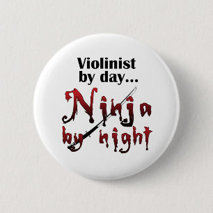 Violin Ninja Ronde Button 5,7 Cm