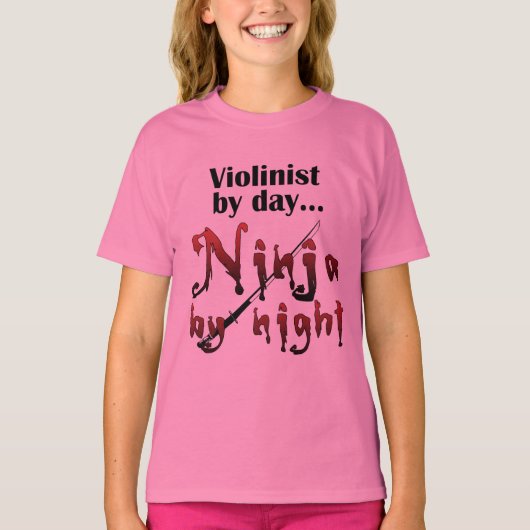 Violin Ninja T-shirt (Voorkant)