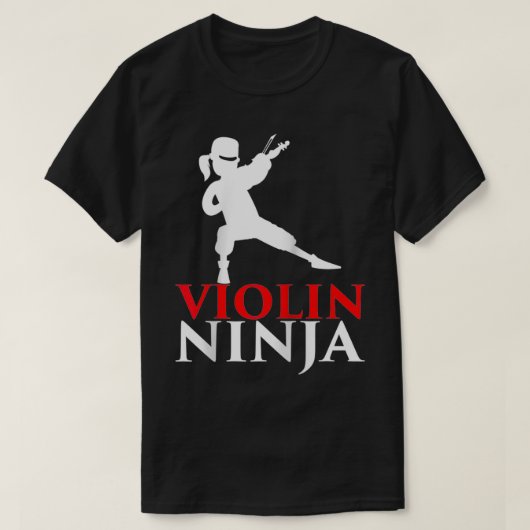 Violin Ninja Violinist Player Music Lover Gift T-shirt (Design voorkant)