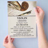 Violin Note-blad, Violin Lessons Adverteren Flyer (Hand)