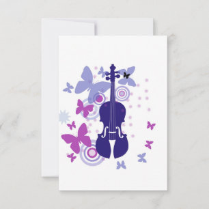 Violin Note-kaarten Bedankkaart