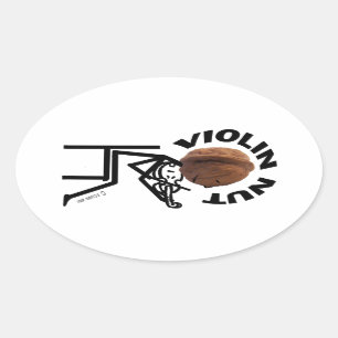 Violin Nut Ovale Sticker