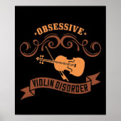 Violin - Obsessief-Violin Disorder Poster (Voorkant)