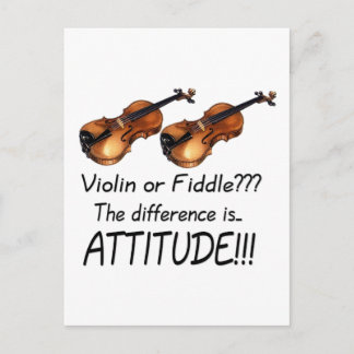 Violin of Fiddle? Briefkaart