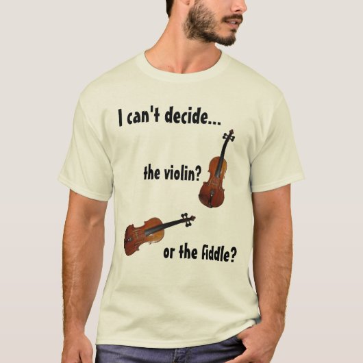 Violin of Fiddle? T-shirt (Voorkant)
