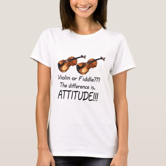 Violin of Fiddle? T-shirt (Voorkant)