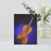 Violin of Viola Blue Briefkaart (Staand voorkant)