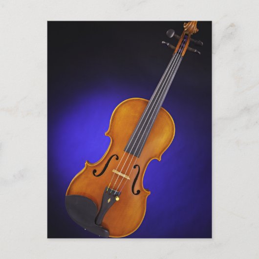 Violin of Viola Blue Briefkaart (Voorkant)