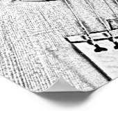 Violin of Viola Ink Tekening Poster (Hoek)