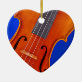 Violin of Viola Ornament Heart (Voorkant)