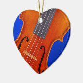 Violin of Viola Ornament Heart (Links)
