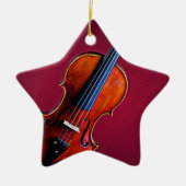 Violin of Viola Ornament Star (Voorkant)