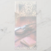 Violin on Credenza Wedding Menu (Achterkant)