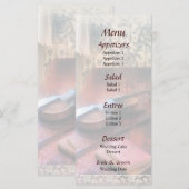Violin on Credenza Wedding Menu (Voorkant / Achterkant)