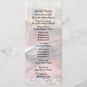 Violin on Credenza Wedding Program Programmakaart (Achterkant)