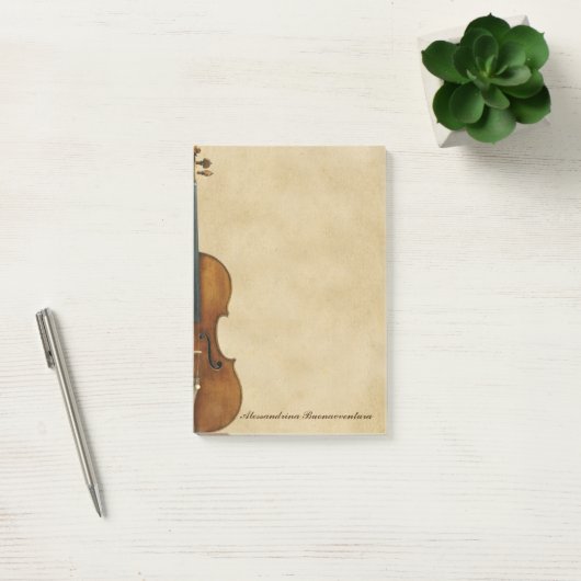 Violin on Parchment Kijk  naam Post-it® Notes (Kantoor)
