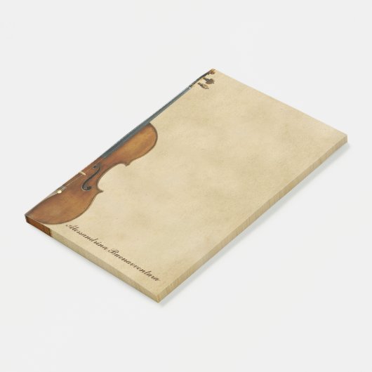 Violin on Parchment Kijk  naam Post-it® Notes (Schuin)