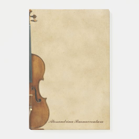 Violin on Parchment Kijk  naam Post-it® Notes (Voorkant)