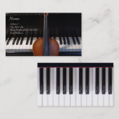 Violin on Piano-Visitekaartje Visitekaartje (Voorkant / Achterkant)