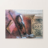 Violin op Credenza Legpuzzel (Horizontaal)