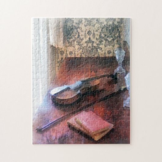 Violin op Credenza Legpuzzel (Verticaal)