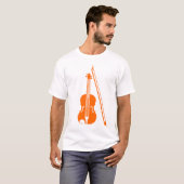 Violin - Oranje T-shirt (Voorkant volledig)