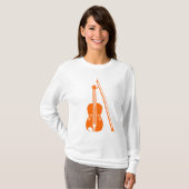 Violin - Oranje T-shirt (Voorkant volledig)