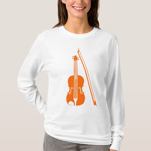 Violin - Oranje T-shirt (Voorkant)