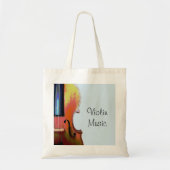 Violin Orchestra Music Tote Bag (Voorkant)