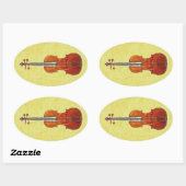 VIOLIN OVALE STICKER (Vel)