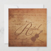 Violin Overweging Antiek — vel Muziek Kaart (Voorkant)